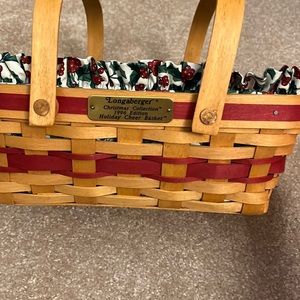 1996 Longaberger Christmas Collection holiday basket.